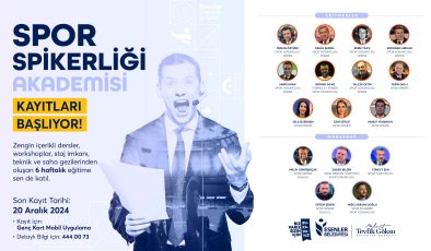 SPOR SPİKERLİĞİ AKADEMİSİ YENİ DÖNEME BAŞLIYOR!