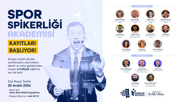 SPOR SPİKERLİĞİ AKADEMİSİ YENİ DÖNEME BAŞLIYOR!