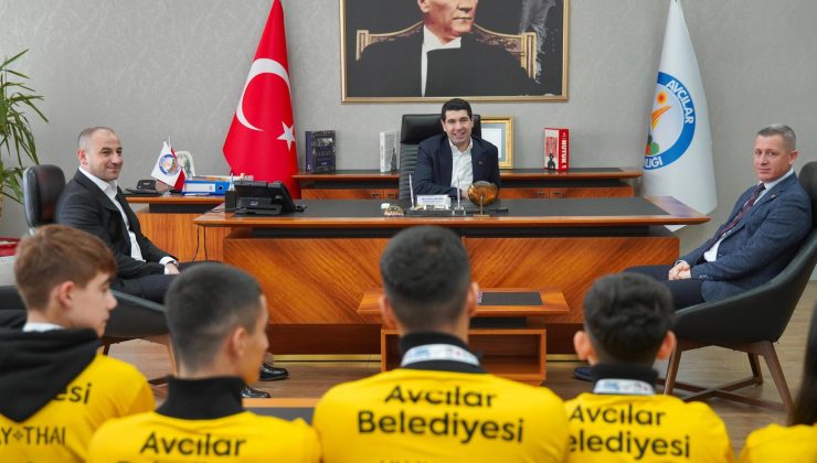 “AVRUPA’NIN EN İYİ TAKIMI” BAŞKAN ÇAYKARA’YI ZİYARET ETTİ