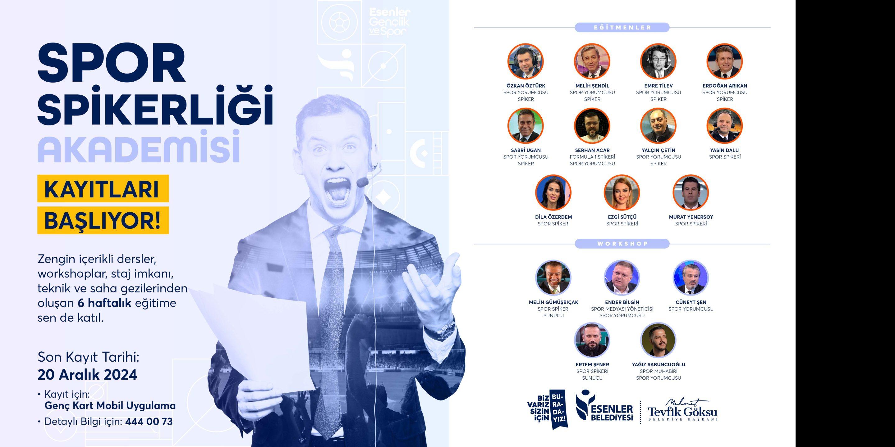 SPOR SPİKERLİĞİ AKADEMİSİ YENİ DÖNEME BAŞLIYOR!
